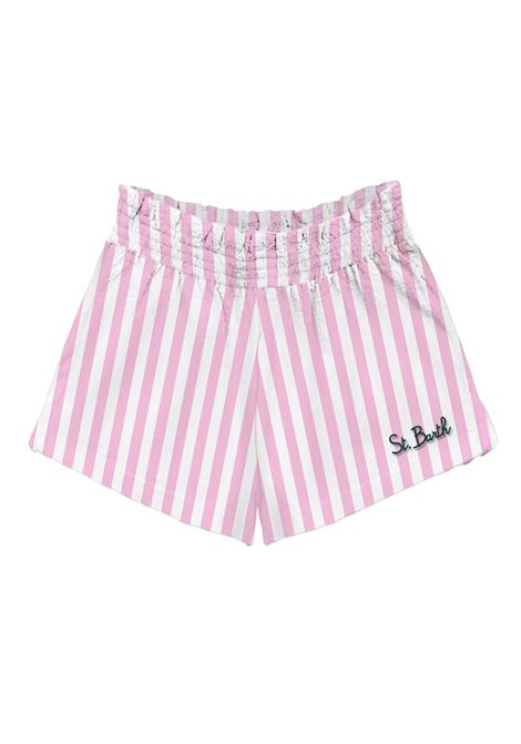 Short Mc2 Saint Barth Meave donna MEAVE03863H Rosa cotone all over ricamo spacchi MC2 SAINT BARTH | Shorts | MEAVE03863H21